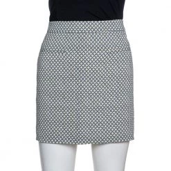 Stella McCartney Multicolor Knit Grid Patterned Mini Skirt M For Women
