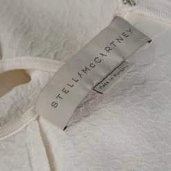 Stella McCartney Ivory Textured Jacquard Long Sleeve Blouse M For Women -Stella McCartney Sales luxury women stella mccartney used clothes p334178 004