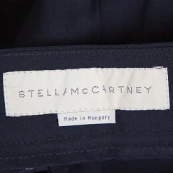 Stella McCartney Navy Blue Crepe Side Slit Detail Trousers S For Women -Stella McCartney Sales luxury women stella mccartney used clothes p341078 004
