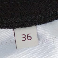 Stella McCartney Black Stretch Cotton Elasticized Waist Trousers XS For Women 12 Stella McCartney Black Stretch Cotton Elasticized Waist Trousers XS For Women -Stella McCartney Sales luxury women stella mccartney used clothes p348718 005