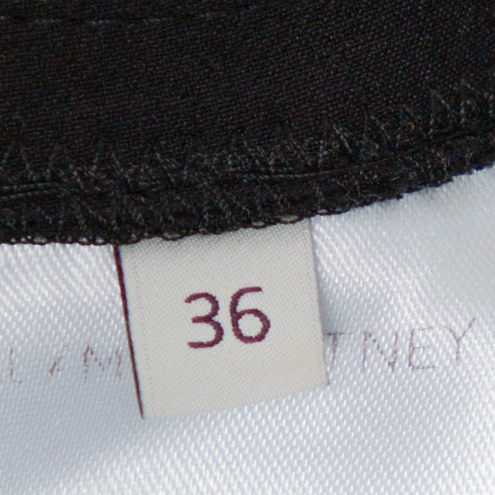 Stella McCartney Black Stretch Cotton Elasticized Waist Trousers XS For Women 7 Stella McCartney Black Stretch Cotton Elasticized Waist Trousers XS For Women - Image 5