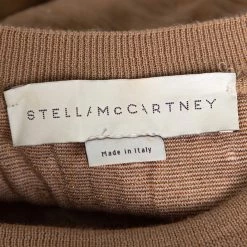 Stella McCartney Beige Leopard Jacquard Knit Sweatshirt L For Women -Stella McCartney Sales luxury women stella mccartney used clothes p349583 004