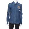 Stella McCartney Blue Denim Tiger Embroidered Shirt S For Women -Stella McCartney Sales luxury women stella mccartney used clothes p349634 008