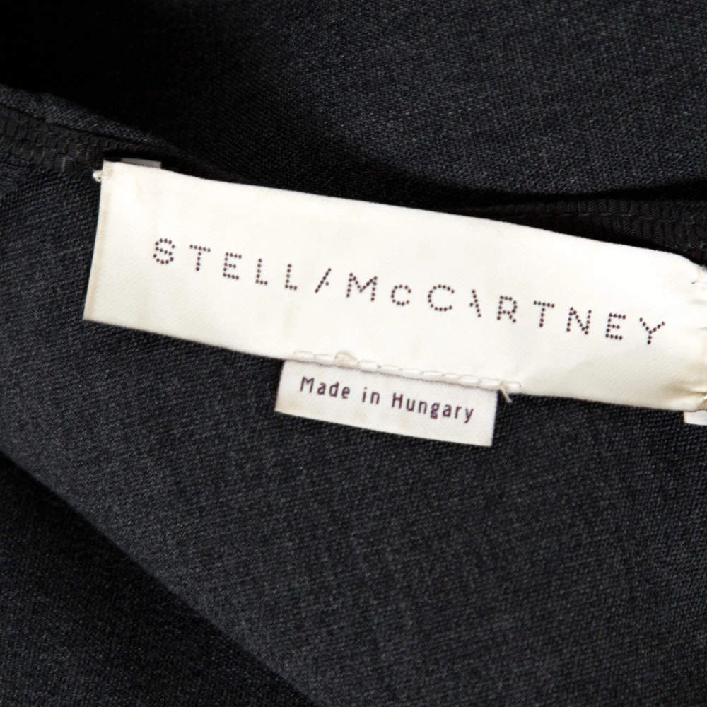 Stella McCartney Grey Stretch Wool Mirella Peplum Top S For Women 7 Stella McCartney Grey Stretch Wool Mirella Peplum Top S For Women - Image 5