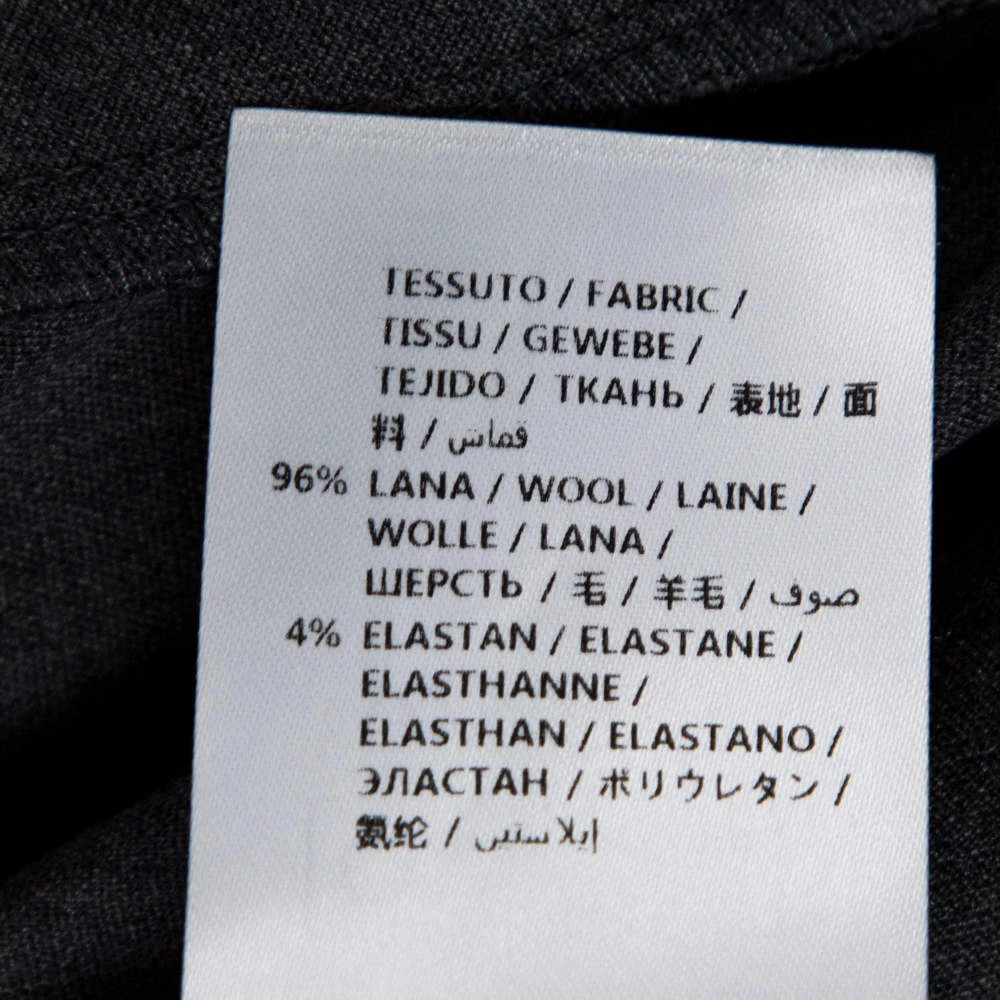 Stella McCartney Grey Stretch Wool Mirella Peplum Top S For Women 9 Stella McCartney Grey Stretch Wool Mirella Peplum Top S For Women - Image 7