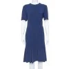 Stella McCartney Navy Blue Crepe Flared Midi Dress L For Women 1 Stella McCartney Navy Blue Crepe Flared Midi Dress L For Women -Stella McCartney Sales luxury women stella mccartney used clothes p369557 007