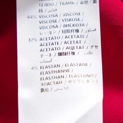 Stella McCartney Crimson Red Crepe Flared Midi Dress L For Women -Stella McCartney Sales luxury women stella mccartney used clothes p369562 005