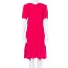 Stella McCartney Crimson Red Crepe Flared Midi Dress L For Women -Stella McCartney Sales luxury women stella mccartney used clothes p369562 007