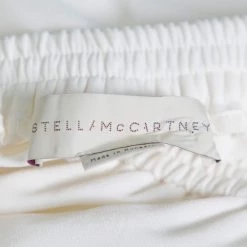Stella McCartney White Jersey Zipper Detail Tamara Pants S For Women -Stella McCartney Sales luxury women stella mccartney used clothes p374126 002