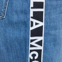 Stella McCartney Blue Denim Logo Tape Detail Straight Leg Jeans M For Women -Stella McCartney Sales luxury women stella mccartney used clothes p380167 004