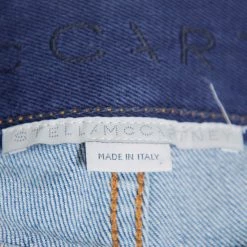 Stella McCartney Blue Denim Logo Tape Detail Straight Leg Jeans M For Women -Stella McCartney Sales luxury women stella mccartney used clothes p380167 006