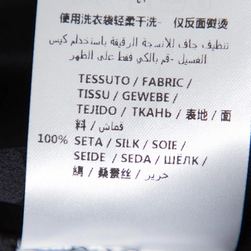 Stella McCartney Black Swan Embroidered Silk Shirt S For Women 9 Stella McCartney Black Swan Embroidered Silk Shirt S For Women - Image 7