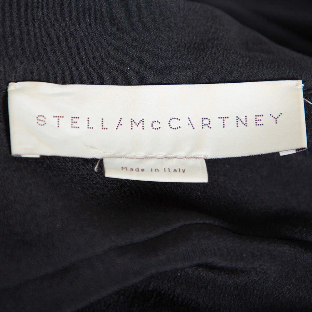 Stella McCartney Black Swan Embroidered Silk Shirt S For Women 7 Stella McCartney Black Swan Embroidered Silk Shirt S For Women - Image 5