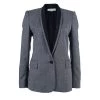 Stella McCartney Grey Twill Shawl Lapel Blazer M For Women