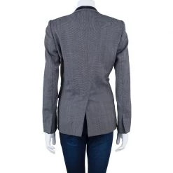 Stella McCartney Grey Twill Shawl Lapel Blazer M For Women 12 Stella McCartney Grey Twill Shawl Lapel Blazer M For Women -Stella McCartney Sales luxury women stella mccartney used clothes p39414 003