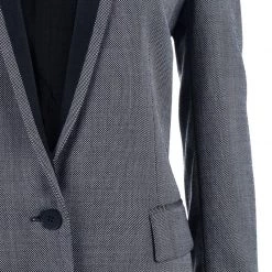 Stella McCartney Grey Twill Shawl Lapel Blazer M For Women 15 Stella McCartney Grey Twill Shawl Lapel Blazer M For Women -Stella McCartney Sales luxury women stella mccartney used clothes p39414 006