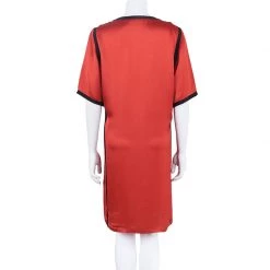 Stella McCartney Red And Pink Satin Dress S For Women 12 Stella McCartney Red And Pink Satin Dress S For Women -Stella McCartney Sales luxury women stella mccartney used clothes p39441 003