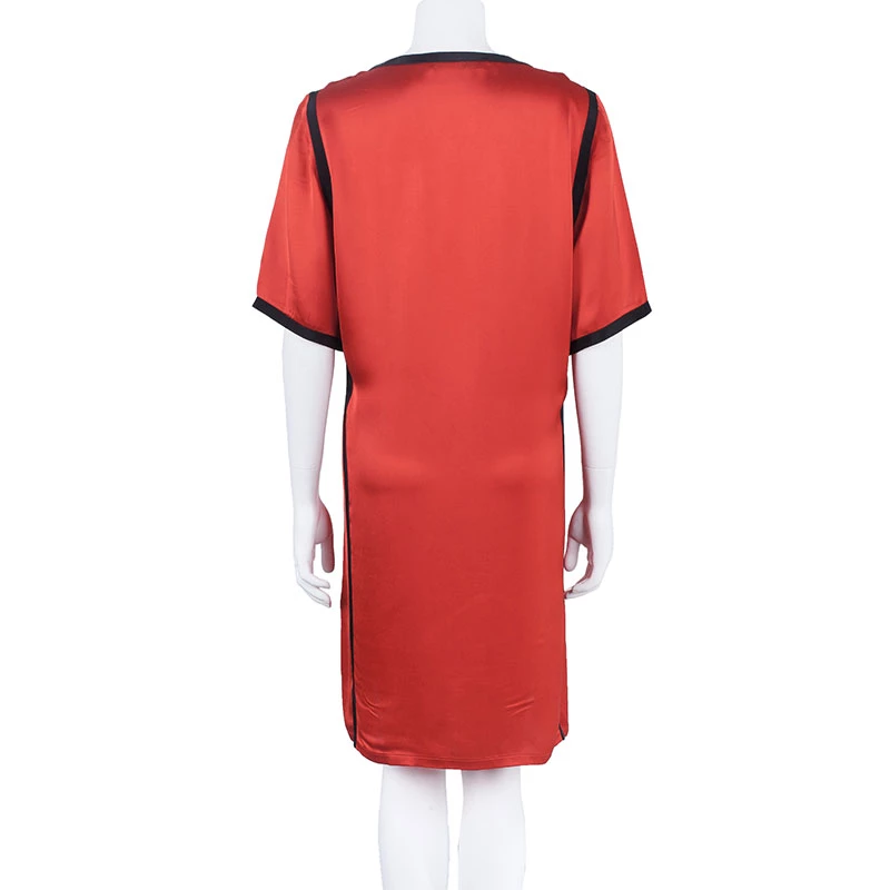 Stella McCartney Red And Pink Satin Dress S For Women 5 Stella McCartney Red And Pink Satin Dress S For Women - Image 3