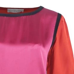 Stella McCartney Red And Pink Satin Dress S For Women 13 Stella McCartney Red And Pink Satin Dress S For Women -Stella McCartney Sales luxury women stella mccartney used clothes p39441 004