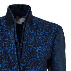 Stella McCartney Blue Wool Brocade Jacquard Jacket M For Women -Stella McCartney Sales luxury women stella mccartney used clothes p39897 004