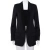 Stella McCartney Midnight Blue Wool Contrast Trim Detail Mathilda Blazer L For Women 2 Stella McCartney Midnight Blue Wool Contrast Trim Detail Mathilda Blazer L For Women -Stella McCartney Sales luxury women stella mccartney used clothes p403027 002