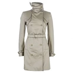 Stella McCartney Sales 36 Stella McCartney Beige Belted Overcoat S For Women