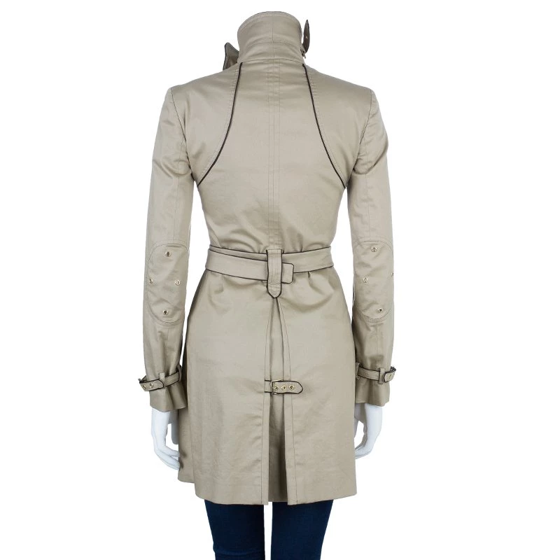 Stella McCartney Beige Belted Overcoat S For Women 5 Stella McCartney Beige Belted Overcoat S For Women - Image 3