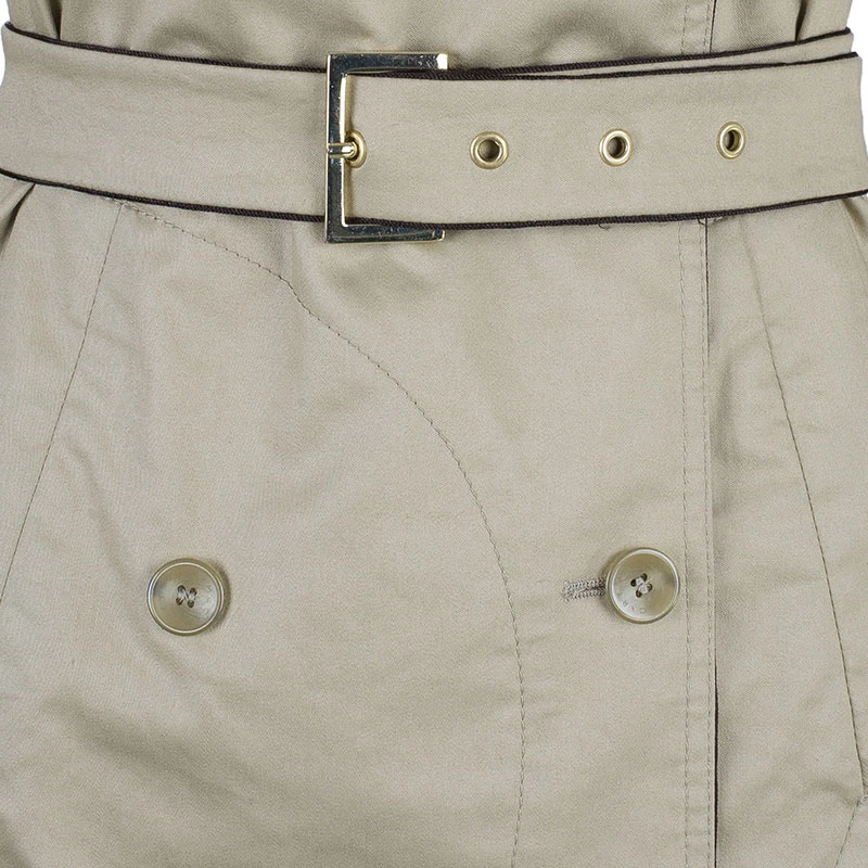 Stella McCartney Beige Belted Overcoat S For Women 9 Stella McCartney Beige Belted Overcoat S For Women - Image 7