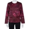 Stella McCartney Burgundy Floral Jacquard Wool Hi-Low Hem Top S For Women 1 Stella McCartney Burgundy Floral Jacquard Wool Hi-Low Hem Top S For Women -Stella McCartney Sales luxury women stella mccartney used clothes p406469 001