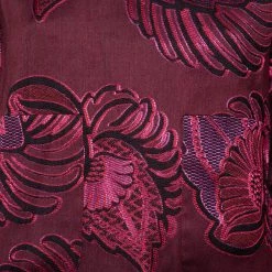 Stella McCartney Burgundy Floral Jacquard Wool Hi-Low Hem Top S For Women -Stella McCartney Sales luxury women stella mccartney used clothes p406469 002