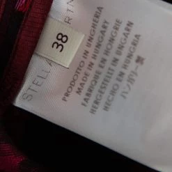 Stella McCartney Burgundy Floral Jacquard Wool Hi-Low Hem Top S For Women -Stella McCartney Sales luxury women stella mccartney used clothes p406469 008