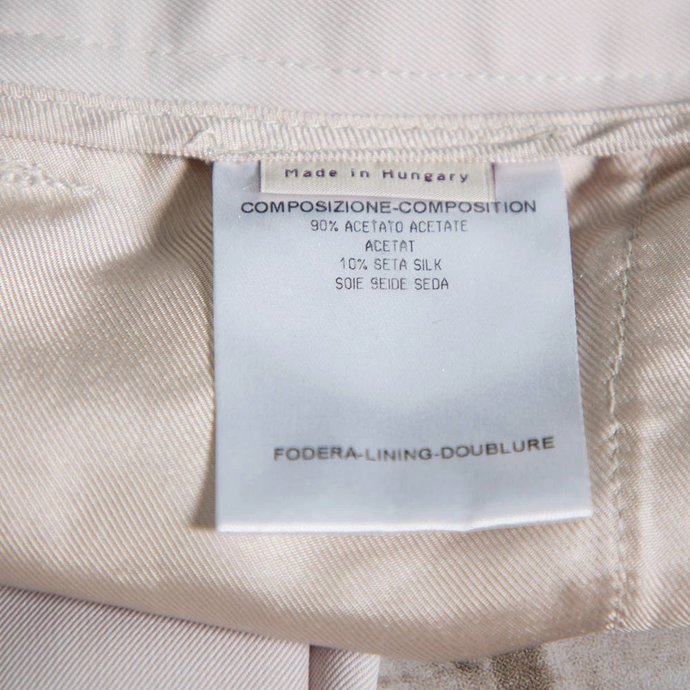 Stella McCartney Ecru Silk Blend Wide Leg Trousers M For Women 8 Stella McCartney Ecru Silk Blend Wide Leg Trousers M For Women - Image 6