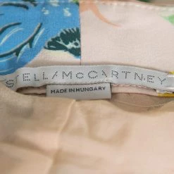 Stella McCartney Pastel Pink Printed Silk Palazzo Trousers S For Women -Stella McCartney Sales luxury women stella mccartney used clothes p421634 006