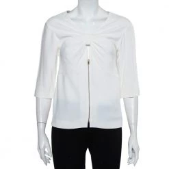 Stella McCartney White Crepe Simone Cady Top XS For Women
