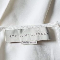 Stella McCartney White Crepe Simone Cady Top XS For Women -Stella McCartney Sales luxury women stella mccartney used clothes p424762 008