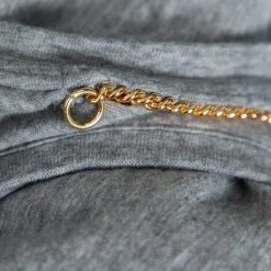 Stella McCartney Grey Cotton Chain Trim Cutout Shoulder Detail Crewneck T-Shirt M For Women 15 Stella McCartney Grey Cotton Chain Trim Cutout Shoulder Detail Crewneck T-Shirt M For Women -Stella McCartney Sales luxury women stella mccartney used clothes p427094 006