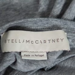 Stella McCartney Grey Cotton Chain Trim Cutout Shoulder Detail Crewneck T-Shirt M For Women 16 Stella McCartney Grey Cotton Chain Trim Cutout Shoulder Detail Crewneck T-Shirt M For Women -Stella McCartney Sales luxury women stella mccartney used clothes p427094 007