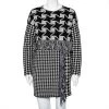 Stella McCartney Monochrome Houndstooth Pattern Wool Oversized Shift Dress S For Women -Stella McCartney Sales luxury women stella mccartney used clothes p428532 004