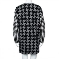Stella McCartney Monochrome Houndstooth Pattern Wool Oversized Shift Dress S For Women -Stella McCartney Sales luxury women stella mccartney used clothes p428532 006
