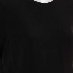 Stella McCartney Black Crepe Side Buckle Detail Top L For Women -Stella McCartney Sales luxury women stella mccartney used clothes p431976 009