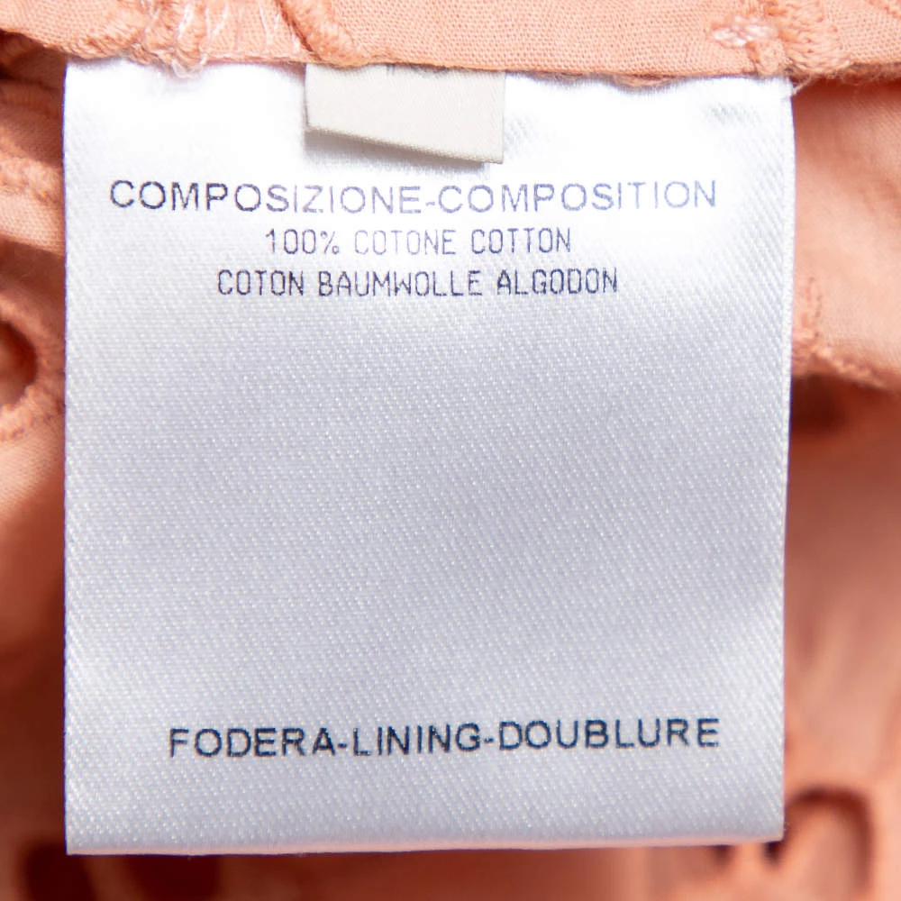 Stella McCartney Pink Eyelet Lace Back Button Detail Top S For Women 8 Stella McCartney Pink Eyelet Lace Back Button Detail Top S For Women - Image 6