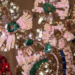 Stella McCartney Brown Sequin Embellished Silk Shift Dress M For Women -Stella McCartney Sales luxury women stella mccartney used clothes p441303 004