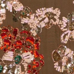 Stella McCartney Brown Sequin Embellished Silk Shift Dress M For Women -Stella McCartney Sales luxury women stella mccartney used clothes p441303 006