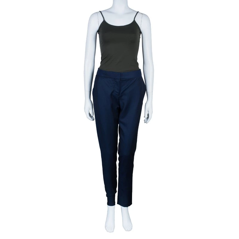 Stella McCartney Blue Tapered Trousers M For Women 4 Stella McCartney Blue Tapered Trousers M For Women - Image 2