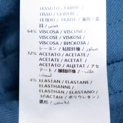 Stella McCartney Blue Crepe Button Front Blazer & Zipper Detail Elastic Waist Trousers S For Women -Stella McCartney Sales luxury women stella mccartney used clothes p444674 009