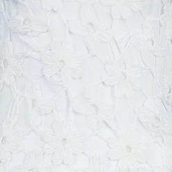 Stella McCartney White Daisy Embroidery Turtle Neck Dress XS For Women -Stella McCartney Sales luxury women stella mccartney used clothes p44822 007