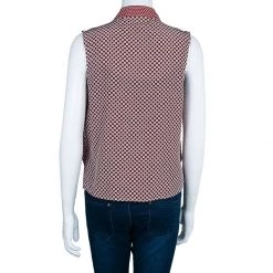 Stella McCartney Red Dotted Sleeveless Jacket S For Women -Stella McCartney Sales luxury women stella mccartney used clothes p44975 003