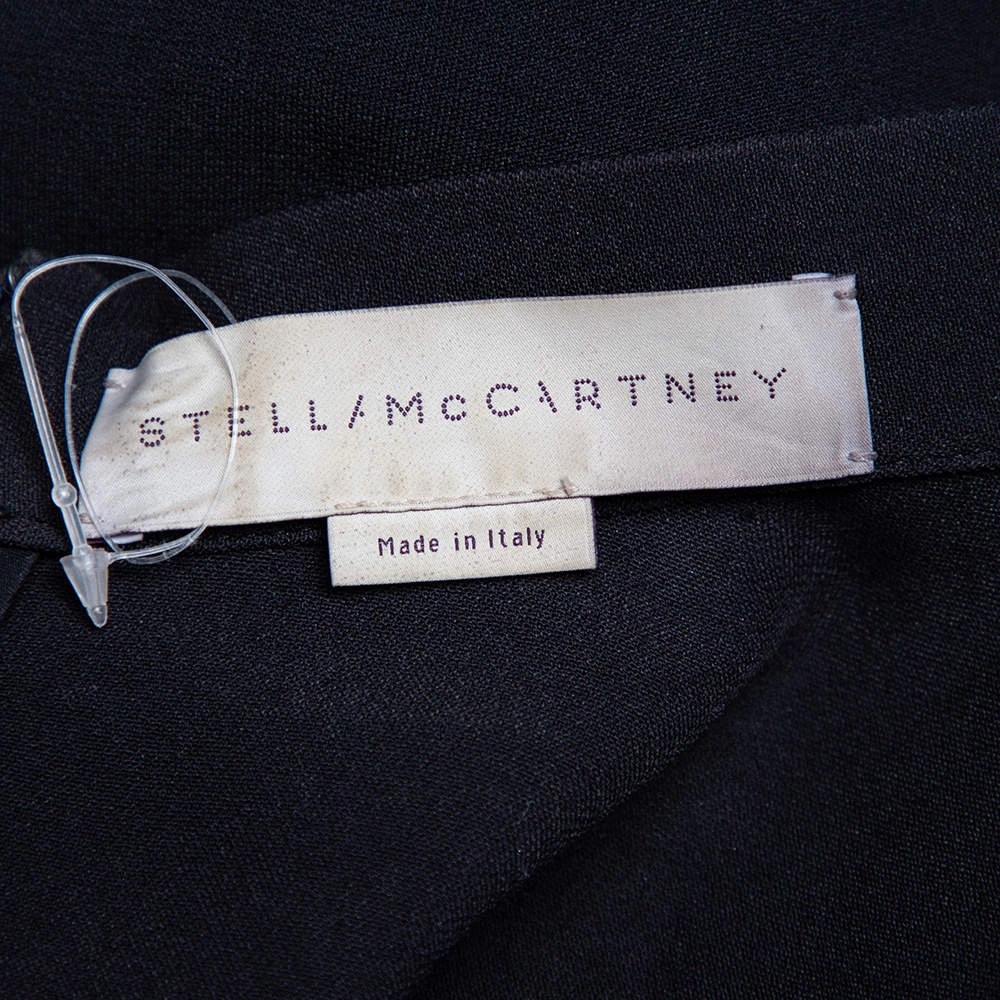 Stella McCartney Black Crepe & Lace Oversized Mini Dress M For Women 7 Stella McCartney Black Crepe & Lace Oversized Mini Dress M For Women - Image 5