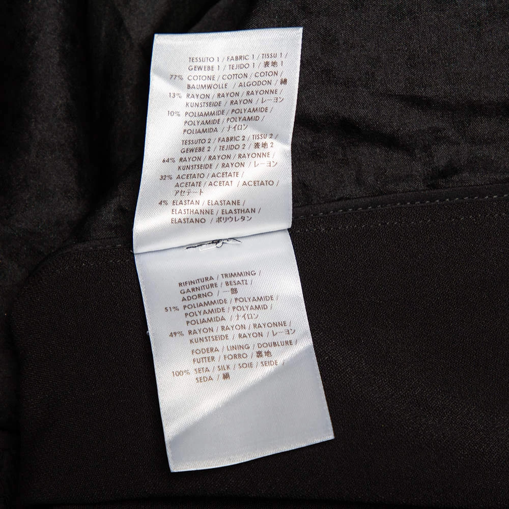 Stella McCartney Black Crepe & Lace Oversized Mini Dress M For Women 9 Stella McCartney Black Crepe & Lace Oversized Mini Dress M For Women - Image 7