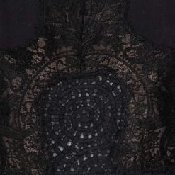 Stella McCartney Black Crepe & Lace Oversized Mini Dress M For Women 12 Stella McCartney Black Crepe & Lace Oversized Mini Dress M For Women -Stella McCartney Sales luxury women stella mccartney used clothes p450658 005